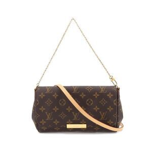 Louis Vuitton Monogram Favorite MM 2 Way Hand Shoulder Bag Brown